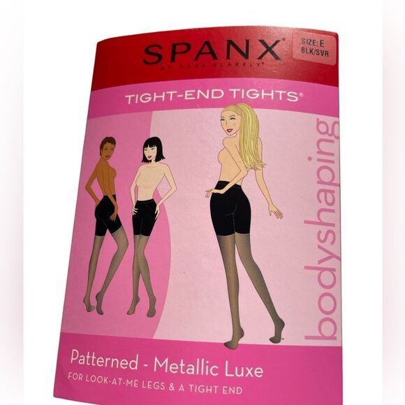 SPANX TIGHT END TIGHTS IN BLACK, Sz E - Picture 1 of 2